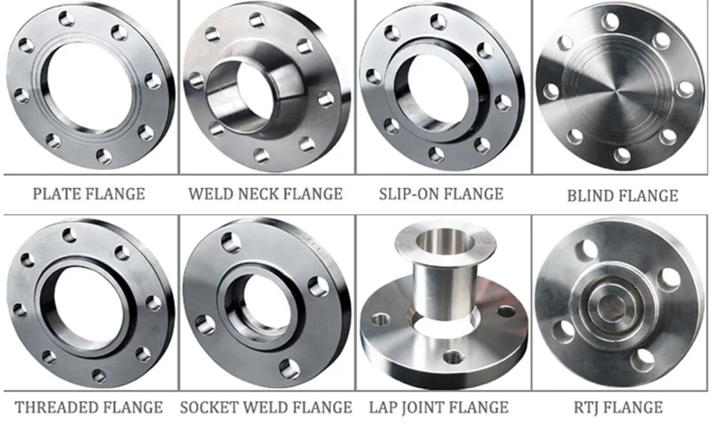 High Quality ASME/ANSI/DIN/GOST/BS En 150#-2500# Carbon Steel /Stainless Steel Forged Wn/So/Threaded/Plate/Socket/Blind Flange